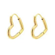 GOLD LOVE HEART EARRINGS - Beachin Surf