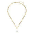 Gold Paperclip Choker W/ Pearl - Beachin Surf