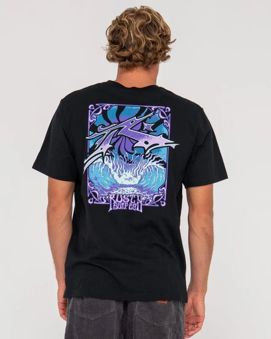 Gr8Ful H8Ful Short Sleeve Graphic Tee - Beachin Surf