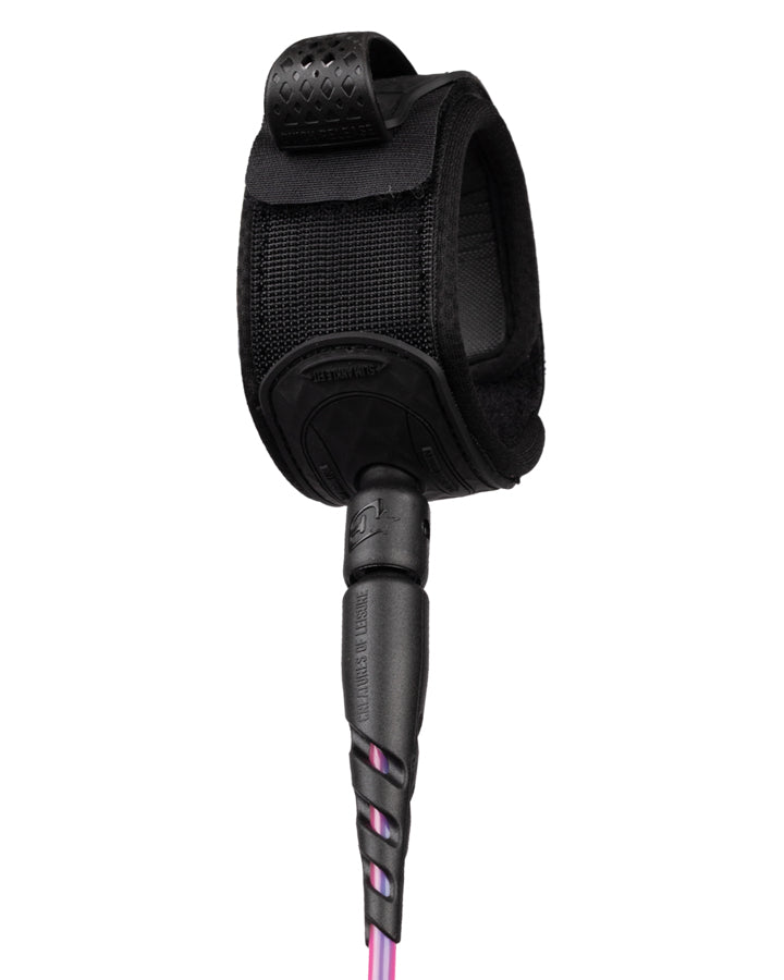 Creatures of Leisure Reliance 2.0 Lite Duty 5ft leash Slim Cuff - Bubblegum Twist Black railsaver