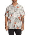 Hand Drawn Short Sleeve Shirt Woven Shirt - Beachin Surf