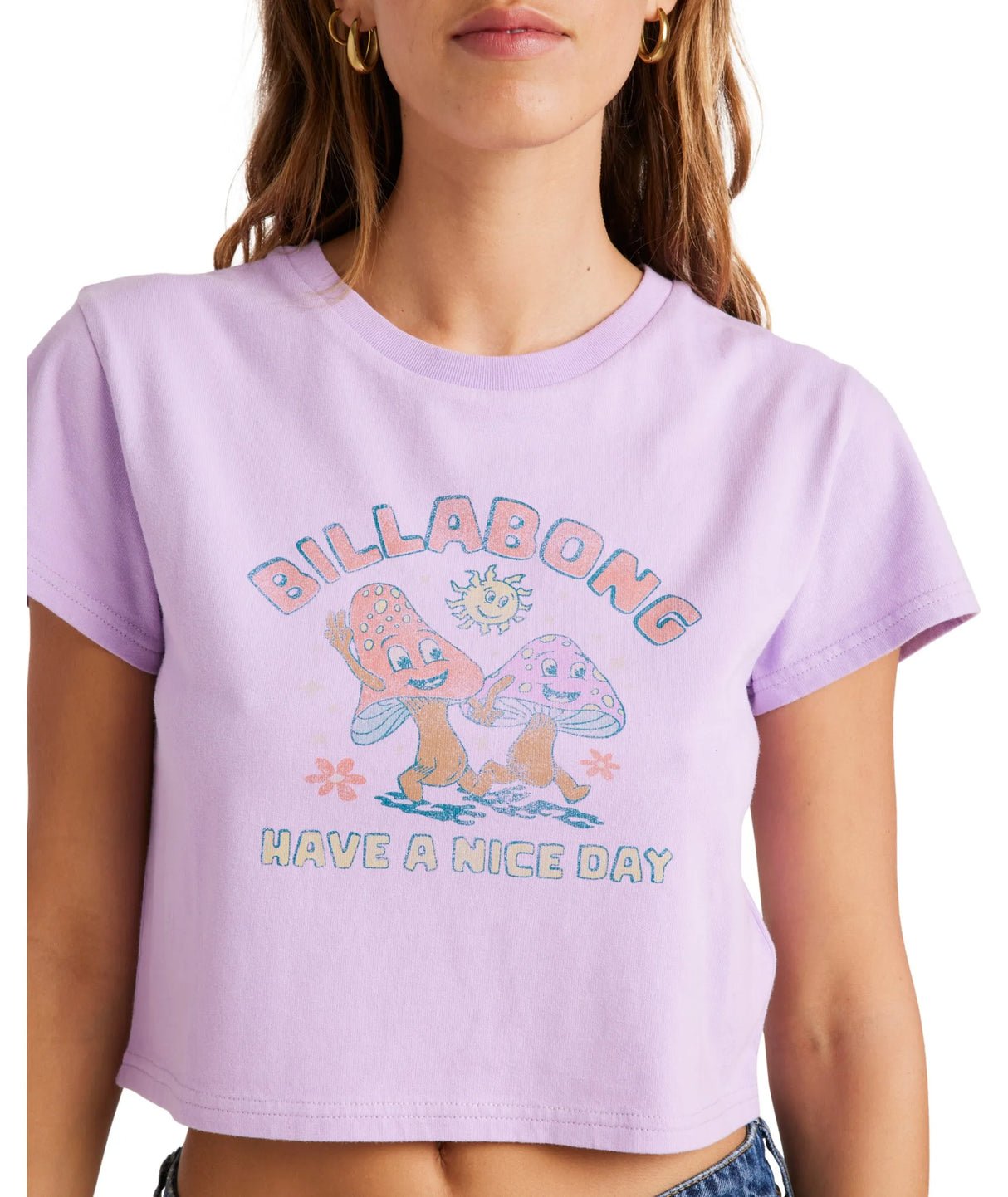 Happy Mind Crop Tee - Beachin Surf