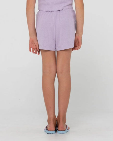 Harlo Elastic Waist Lounge Short Girls - Beachin Surf
