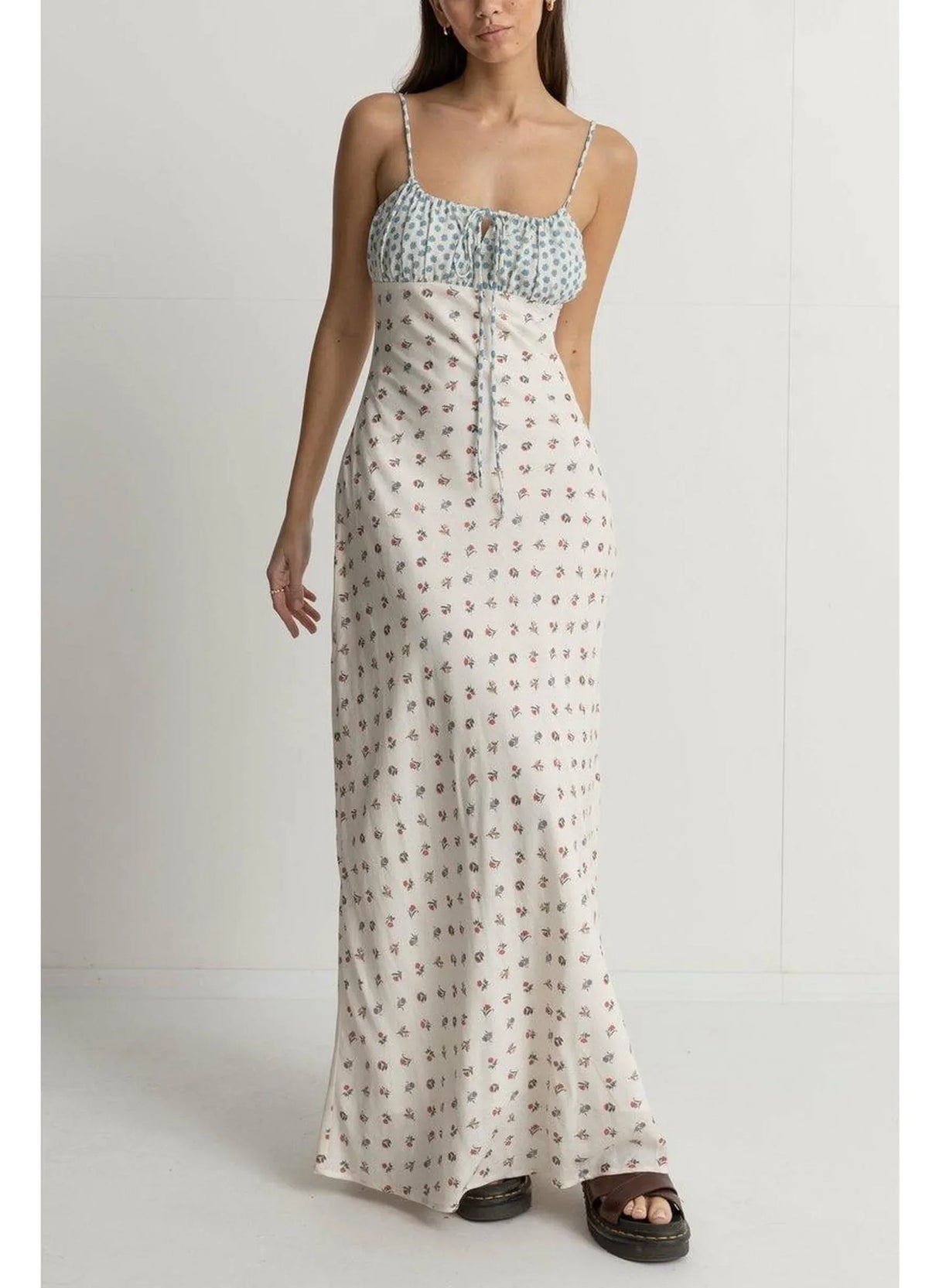 Harlow Floral Gathered Maxi Dress