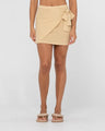 Harri Ribbed Knit Sarong Mini Skirt - Beachin Surf