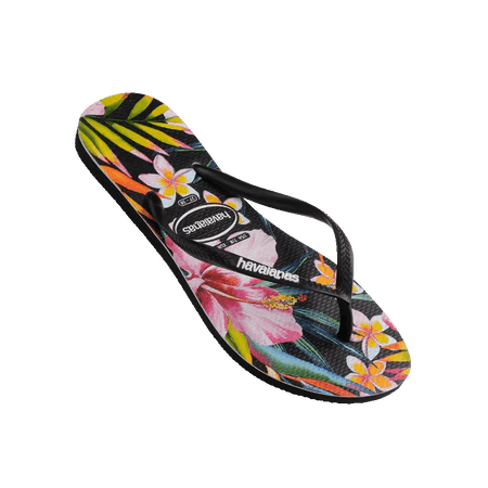 Havaianas Girl's Kids' Slim Floral Palm Thongs - Beachin Surf