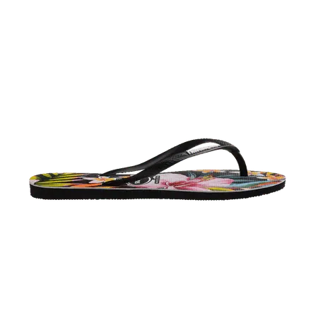 Havaianas Girl's Kids' Slim Floral Palm Thongs - Beachin Surf