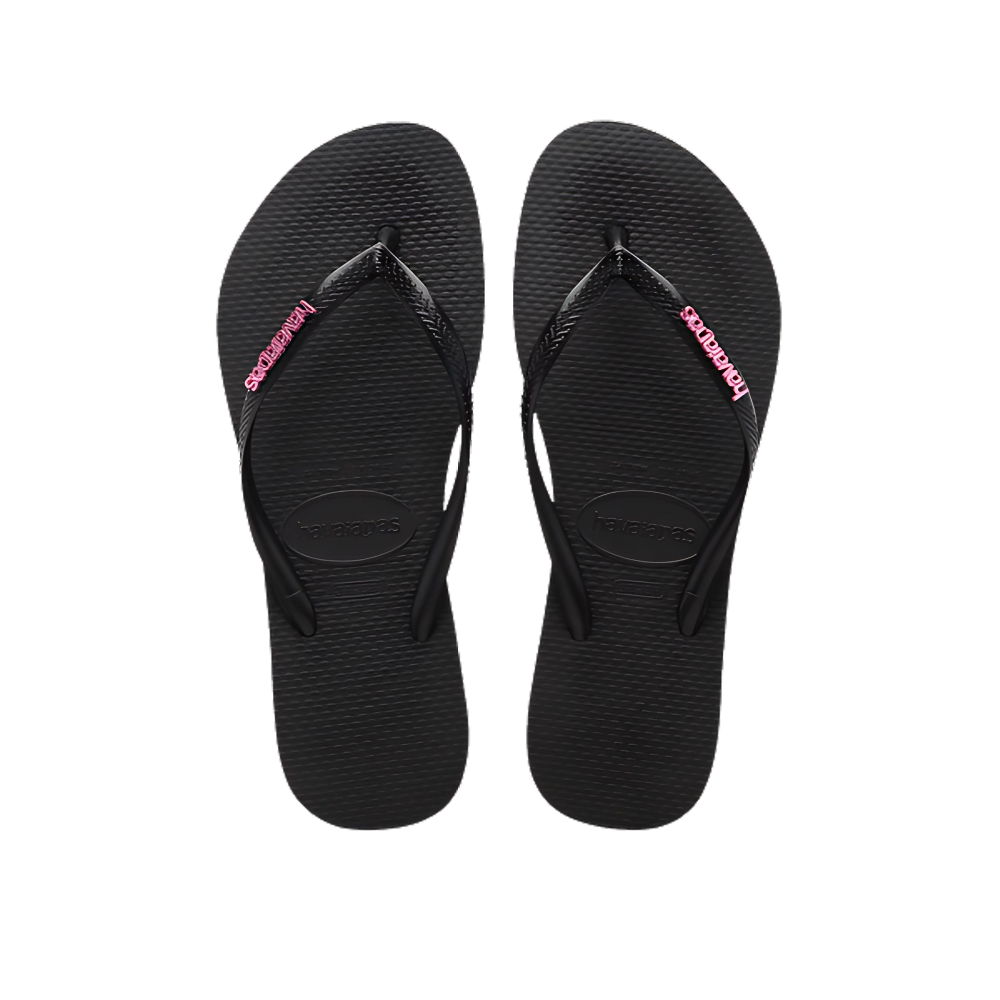 Havaianas - Slim Metal Logo - Hot Pink - Beachin Surf