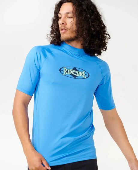 Heritage Oval UPF Short Sleeve Rash Guard - Beachin Surf
