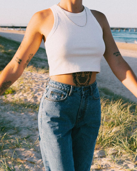 High Waisted Baggy Jean - Beachin Surf