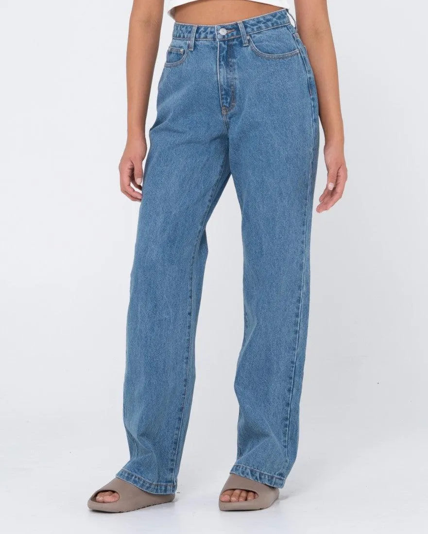 High Waisted Baggy Jean - Beachin Surf