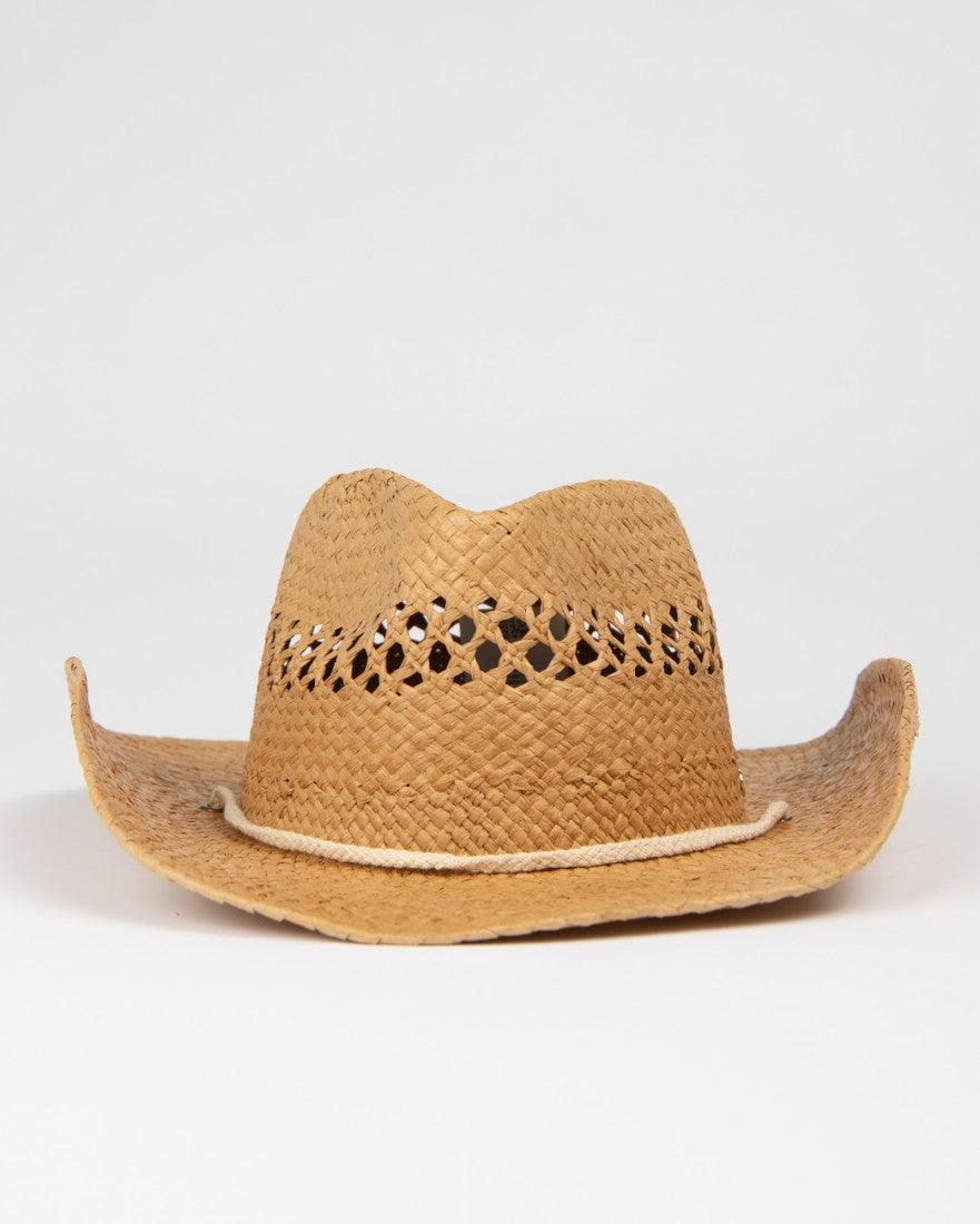 Howdy Cowboy Natural Straw Hat - Beachin Surf