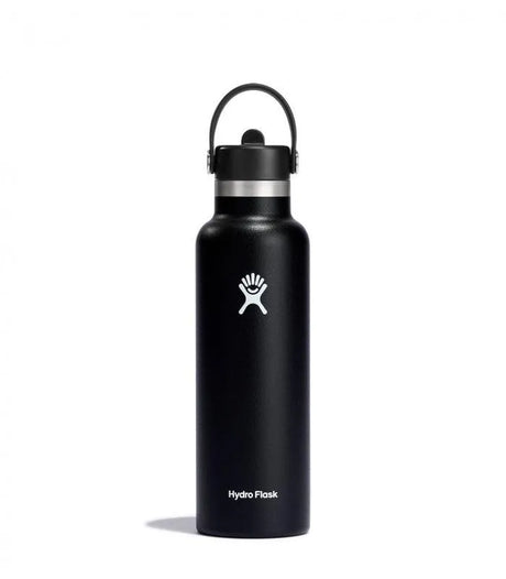 Hydro Flask 21Oz Flex Straw Cap Bottle - Black - Beachin Surf