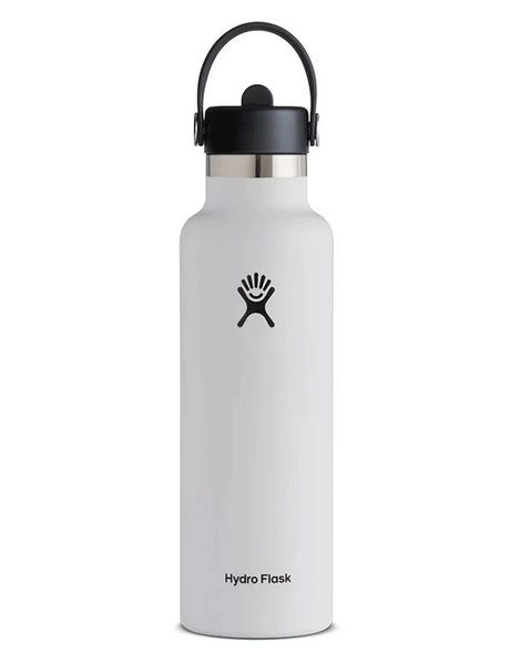Hydro Flask 21oz Flex Straw Cap Bottle - White - Beachin Surf
