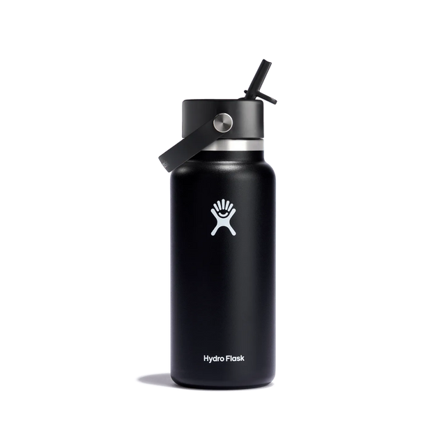 Hydro Flask 32Oz Strawcap - BLACK - Beachin Surf