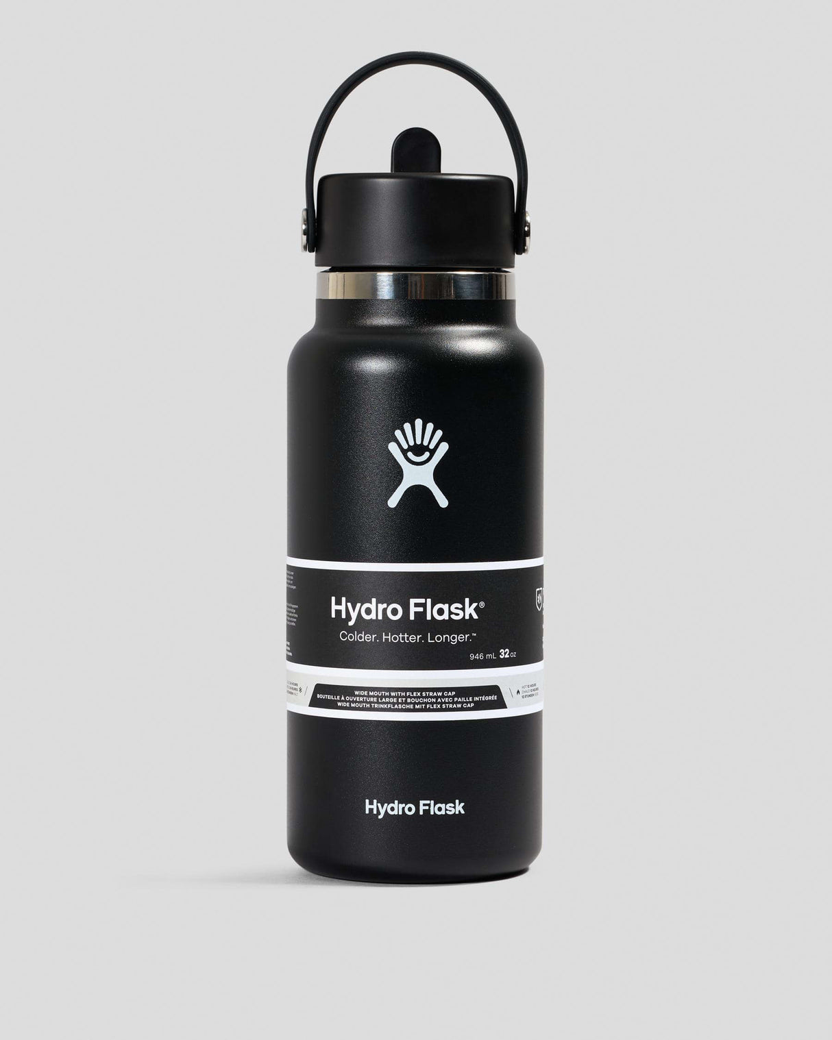 Hydro Flask 32Oz Strawcap - BLACK - Beachin Surf