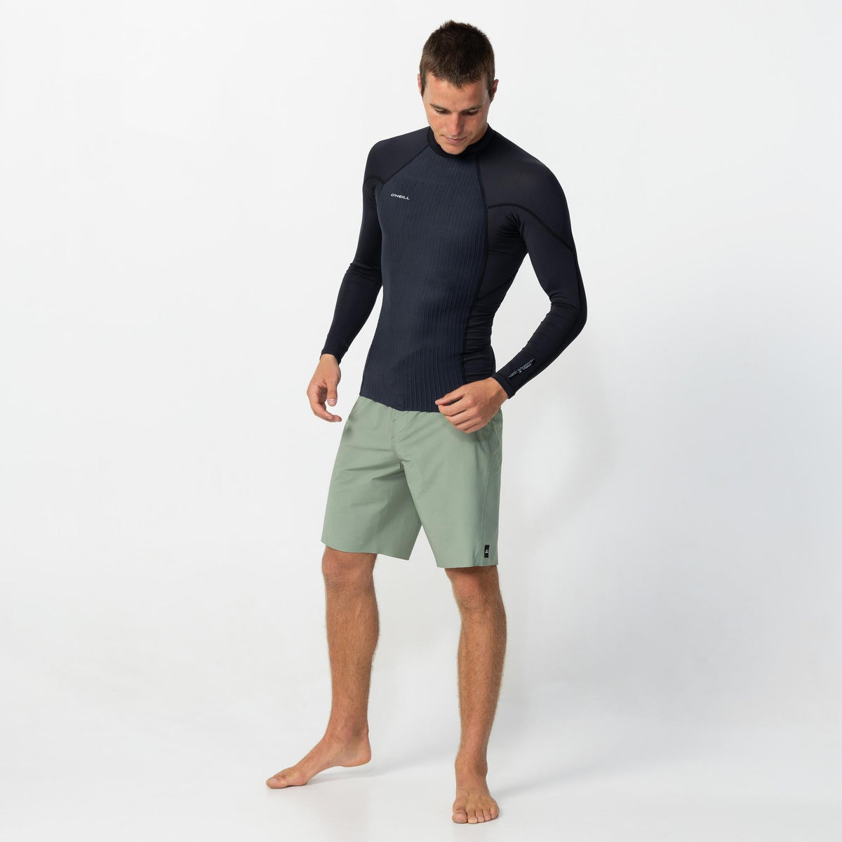 O'Neill Hyperfreak TB3X Neo Lycra Long Sleeve Crew Black