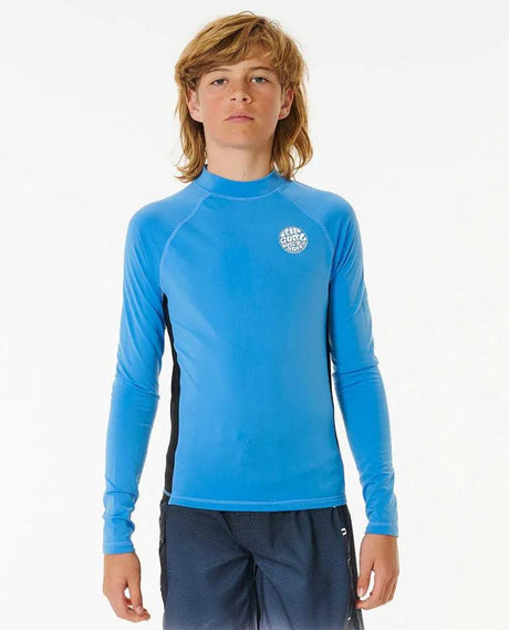 Icons UV Brushed Long Sleeve Rash Vest - Boys (8-16 years) | RIP CURL | Beachin Surf