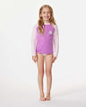 Icons UV Brushed Long Sleeve Rash Vest - Girls - Beachin Surf