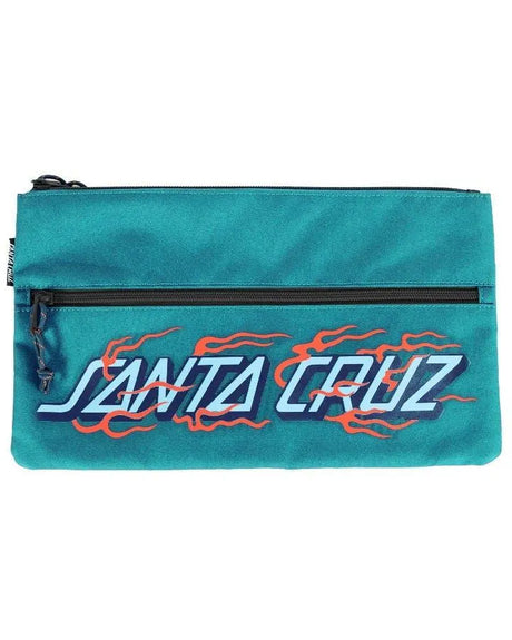 Inferno Strip Santa Cruz Boys Dual Zip Pencil Case - Beachin Surf