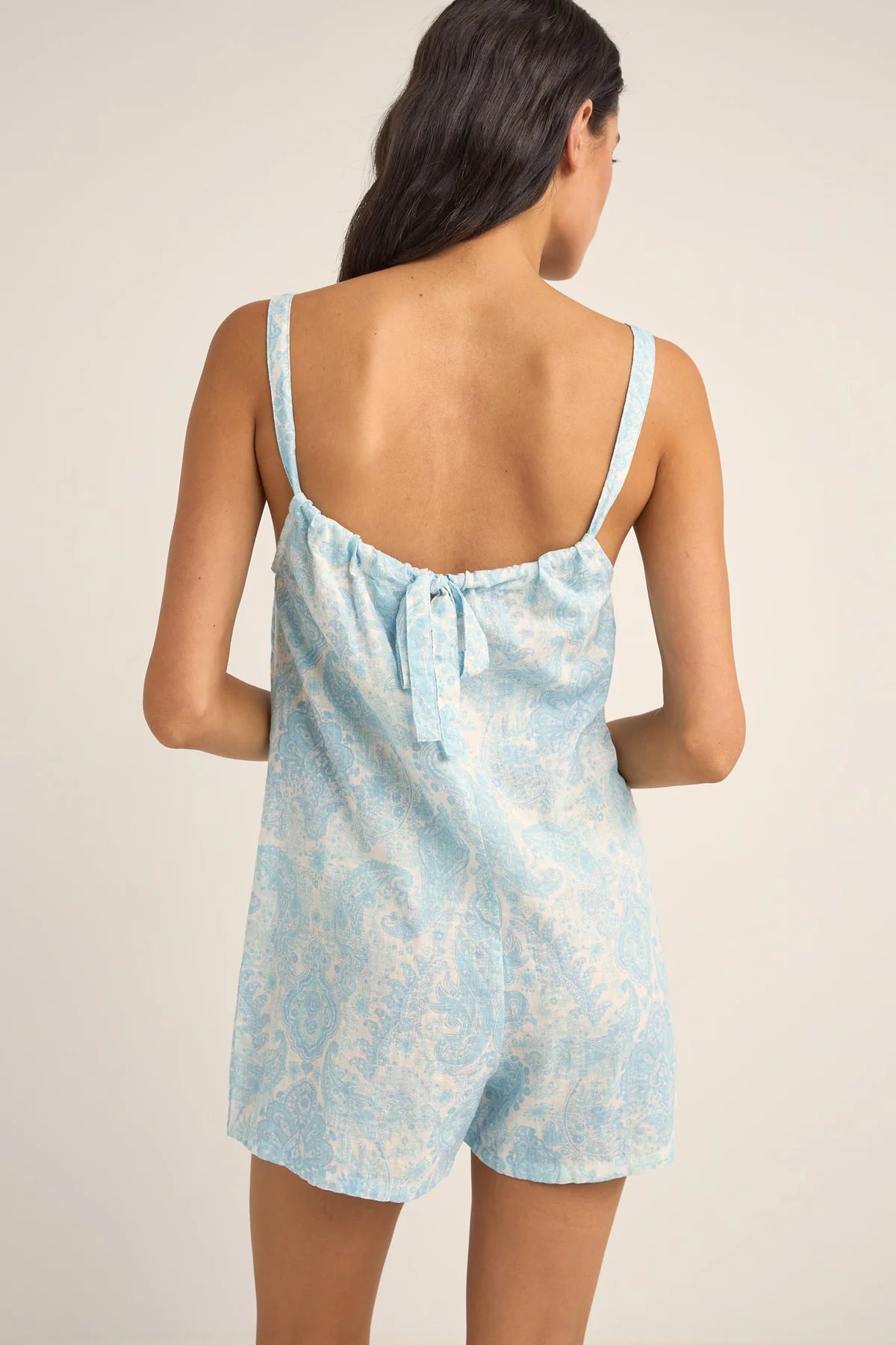 Jean Paisley Romper - Beachin Surf