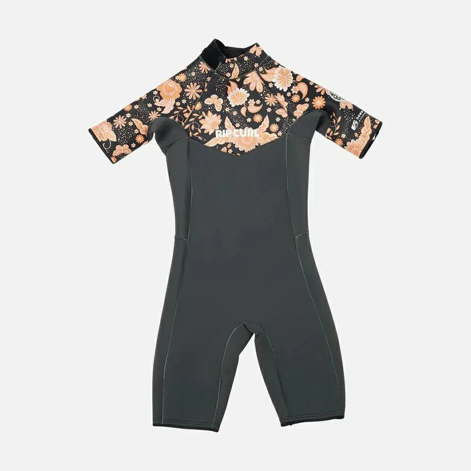 Junior Girl Dawn Patrol Short Sleeve Springsuit - Beachin Surf