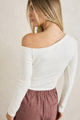 juno-long-sleeve-top-wht-CD25W-FT92-WHT-3_1 - Beachin Surf