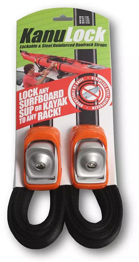 Kanulock Lockable Tiedown Set 3.3M /11 Ft - Beachin Surf