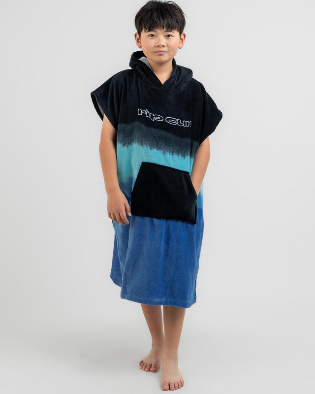 Kid'S Printed Hooded Towel - Beachin Surf