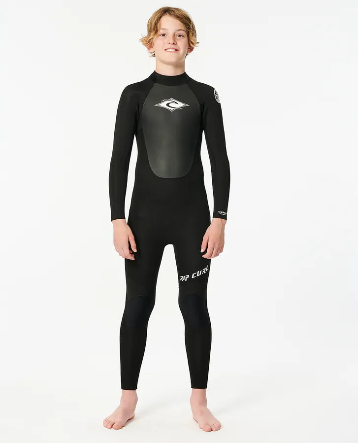 Kids Omega 3/2 Back Zip Wetsuit Steamer - Beachin Surf