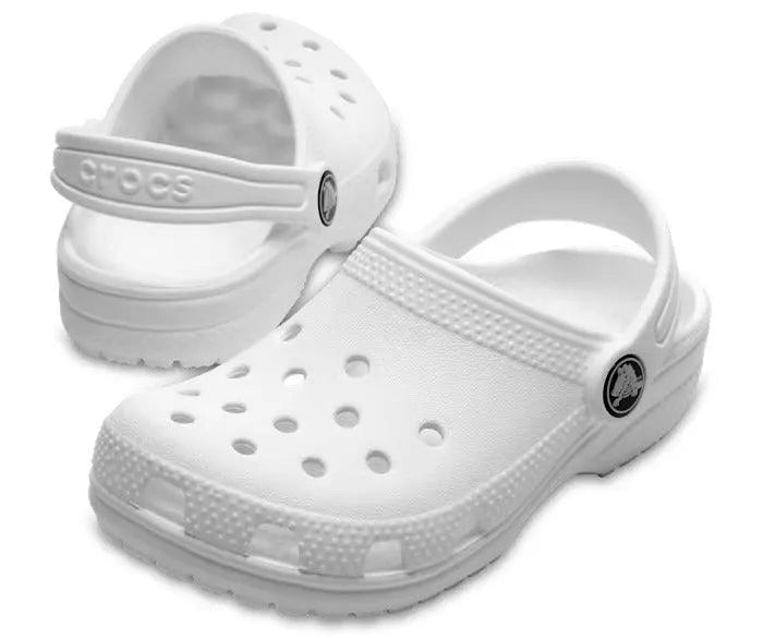Kids/Toddler Classic Clog - White - Beachin Surf