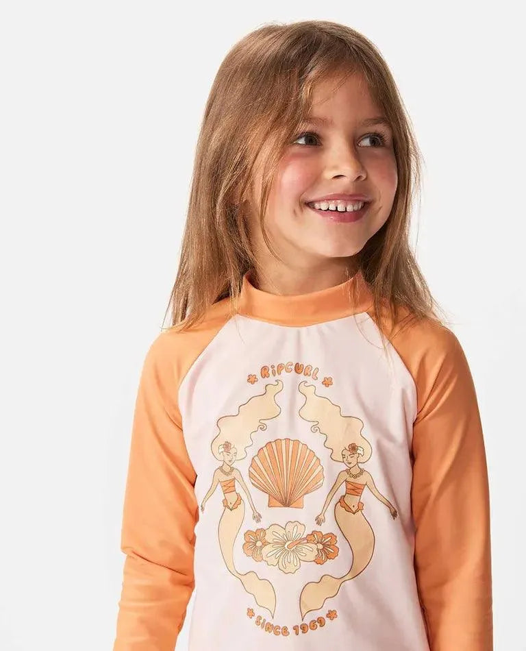 La Tropica Long Sleeve Uv Swim Set V- Girls (1-8 Years) - Beachin Surf