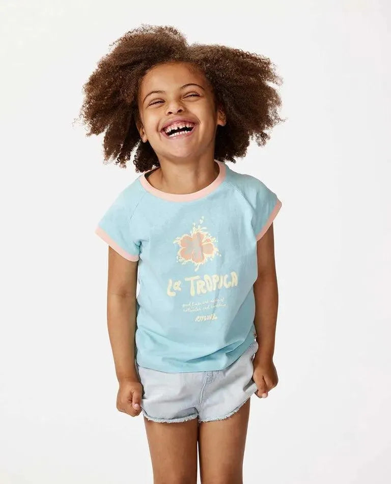 La Tropica Slogan Tee - Girls (1-8 Years) - Beachin Surf