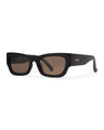 Liive Legian Polarised Matt Black sunglasses angle view - Beachin Surf