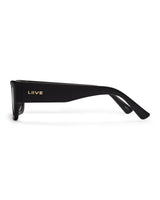 Liive Legian Polarised Matt Black sunglasses side temple view - Beachin Surf