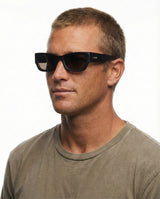 Liive Legian Polarised Matt Black sunglasses worn - Beachin Surf