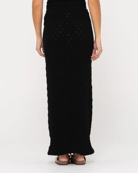 Leo Crotchet Knit Maxi Skirt - Beachin Surf