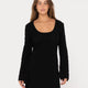 Leo Long Sleeve Knit Mini Dress - Beachin Surf