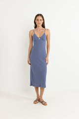 Lily Bias Cut Midi Dress