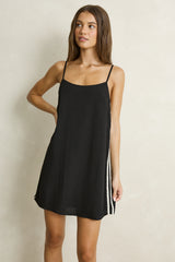 Linen Lace Slip Mini Dress