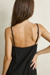 Linen Lace Slip Mini Dress
