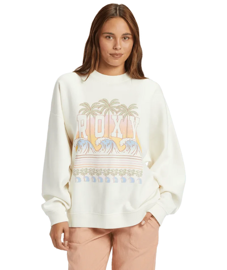 Lineup Oversized Crew Pullover Sweatshirt - Beachin Surf