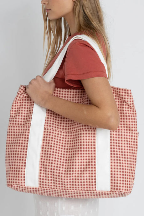 Lola Check Tote Bag - Beachin Surf