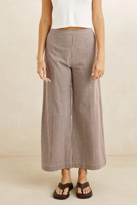 london-check-wide-leg-pant-cho-0726W-PA03-CHO-1_1 - Beachin Surf