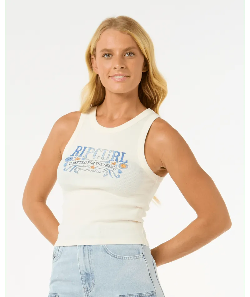 Luna Ribbed Tank - Beachin Surf