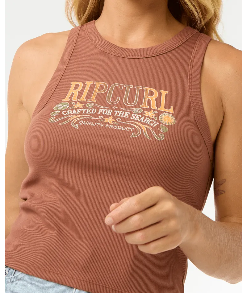 Luna Ribbed Tank - Beachin Surf