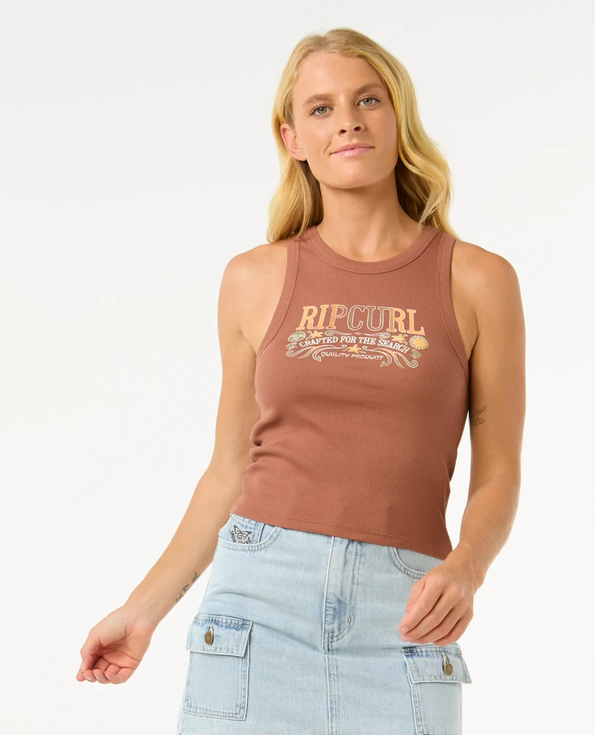 Luna Ribbed Tank - Beachin Surf