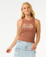 Luna Ribbed Tank - Beachin Surf
