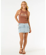 Luna Ribbed Tank - Beachin Surf