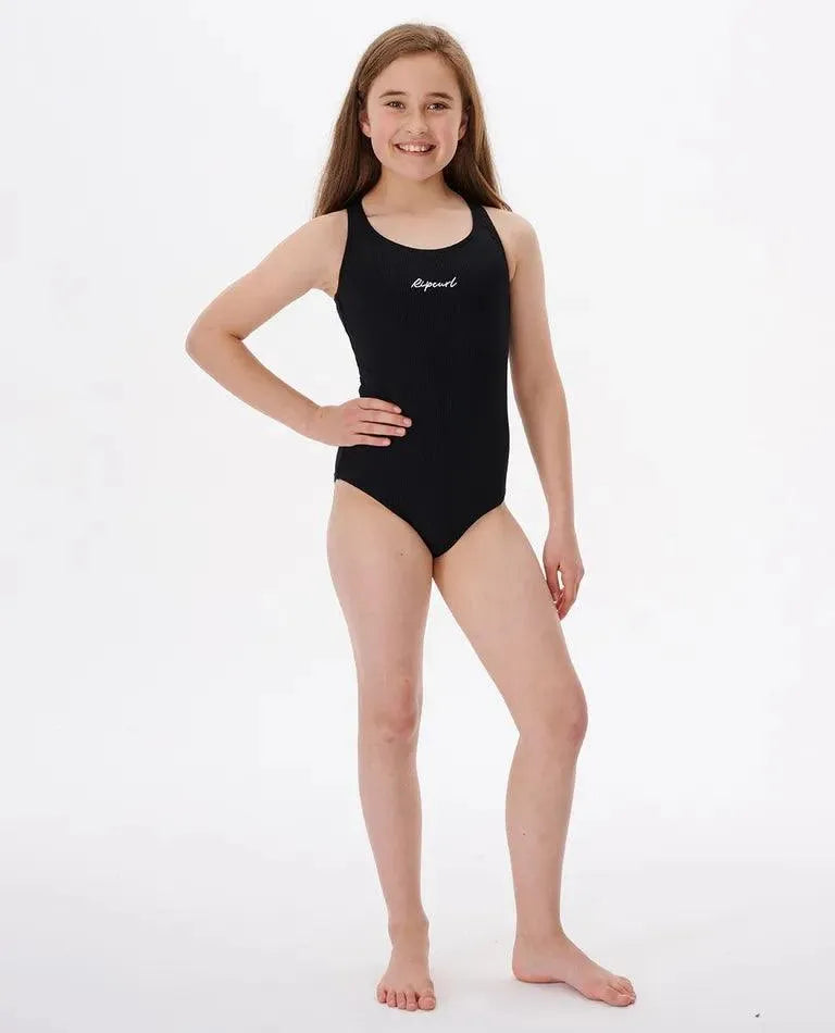Lux Rib One Piece Swimsuit - Girls (8-16 Years) - Beachin Surf